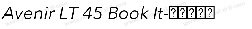 Avenir LT 45 Book It字体转换